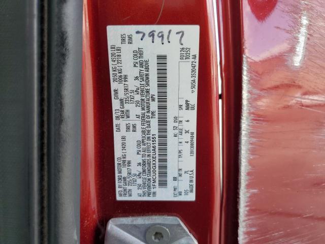 Photo 10 from auction – 2014 FORD ESCAPE SE with VIN 1FMCU0GXXEUA61551