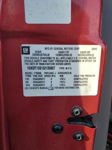 Photo 10 from auction – 2003 GMC ENVOY with VIN 1GKDT13S132135867