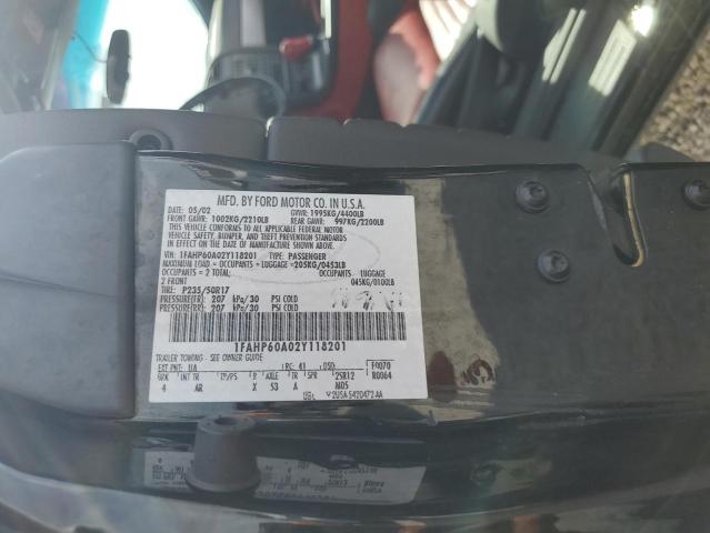 Photo 10 from auction – 2002 FORD THUNDERBIR with VIN 1FAHP60A02Y118201