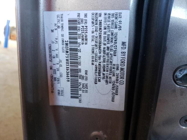 Photo 10 from auction – 2005 MERCURY GRAND MARQ with VIN 2MEFM75W85X636659
