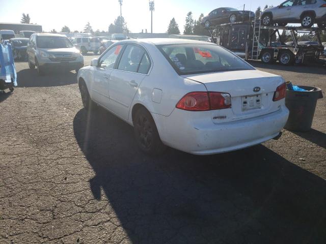 Photo 3 from auction – 2007 KIA OPTIMA LX with VIN KNAGE123275154619