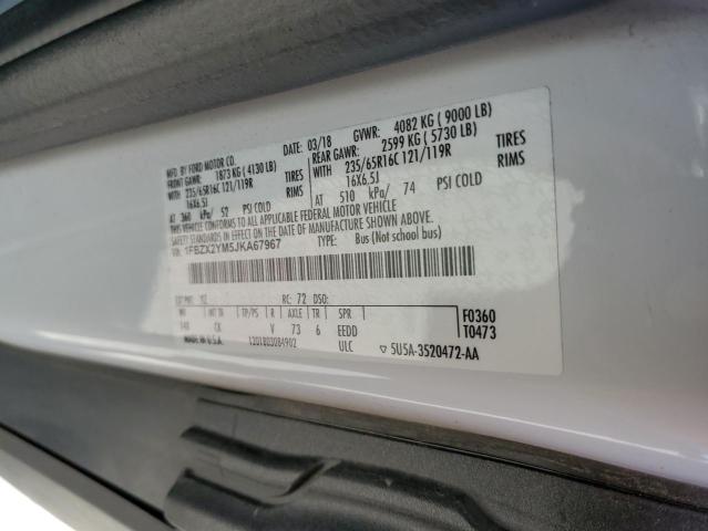 Photo 10 from auction – 2018 FORD TRANSIT T- with VIN 1FBZX2YM5JKA67967