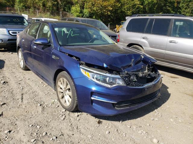 KIA OPTIMA EX 2018 with VIN 5XXGU4L30JG219153 - Photo from auction