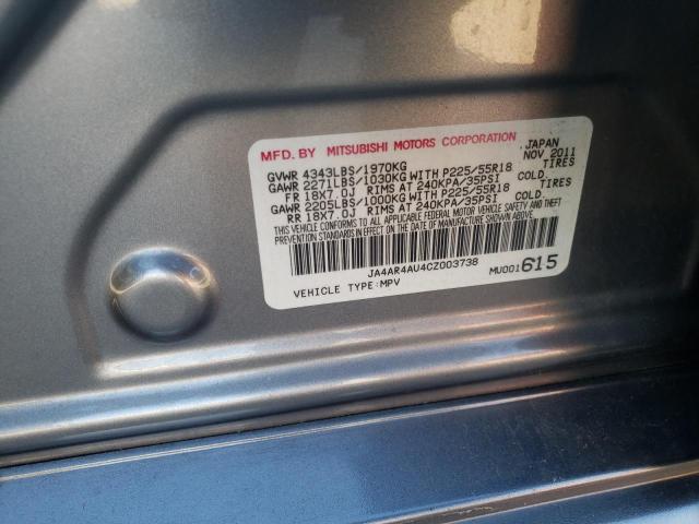 Photo 10 from auction – 2012 MITSUBISHI OUTLANDER with VIN JA4AR4AU4CZ003738