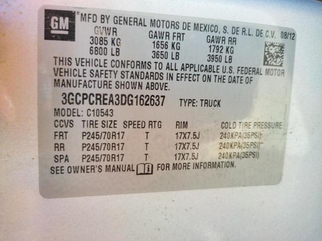 Photo 10 from auction – 2013 CHEVROLET SILVERADO with VIN 3GCPCREA3DG162637