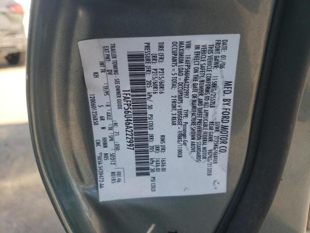 Photo 10 from auction – 2006 FORD TAURUS SEL with VIN 1FAFP56U46A222997