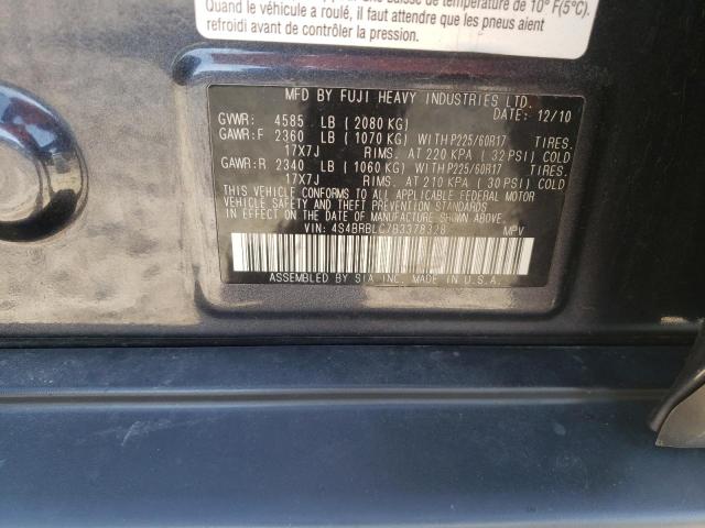 Снимка 10 от търг – 2011 SUBARU OUTBACK 2. с VIN 4S4BRBLC7B3378328