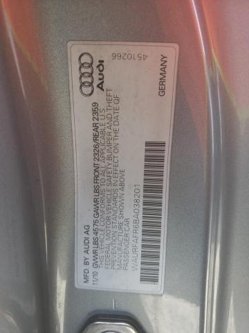 Photo 10 from auction – 2011 AUDI A5 PREMIUM with VIN WAURFAFR6BA038201