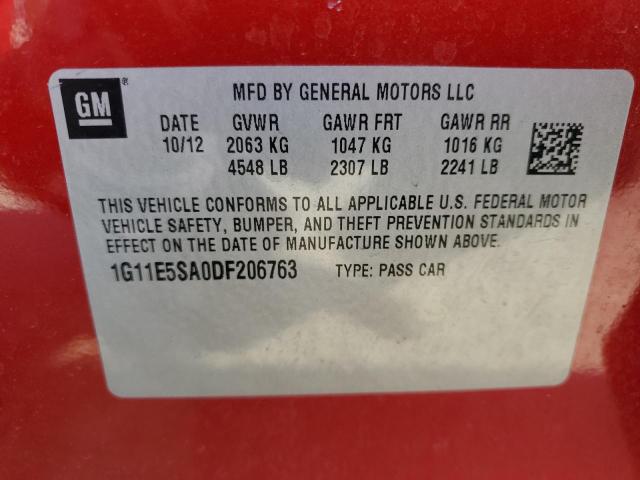 Photo 10 from auction – 2013 CHEVROLET MALIBU 2LT with VIN 1G11E5SA0DF206763