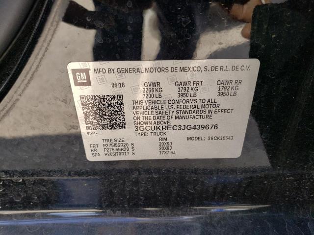 Photo 10 from auction – 2018 CHEVROLET SILVERADO with VIN 3GCUKREC3JG439676