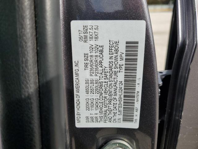Photo 10 from auction – 2017 ACURA RDX TECHNO with VIN 5J8TB3H59HL024124
