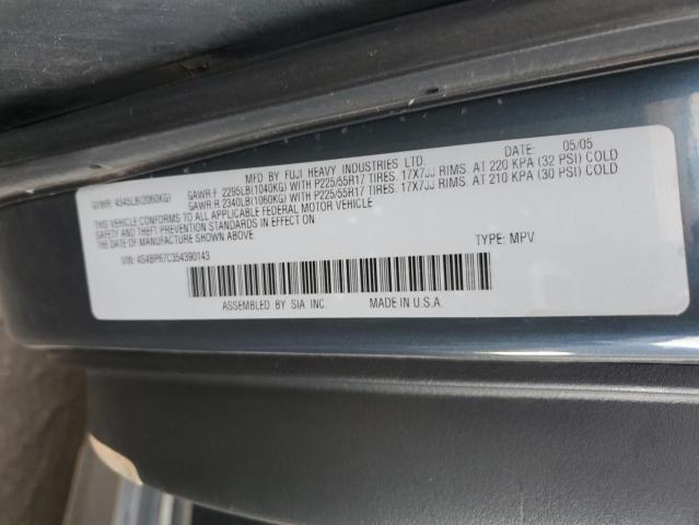 Photo 10 from auction – 2005 SUBARU LEGACY OUT with VIN 4S4BP67C354390143