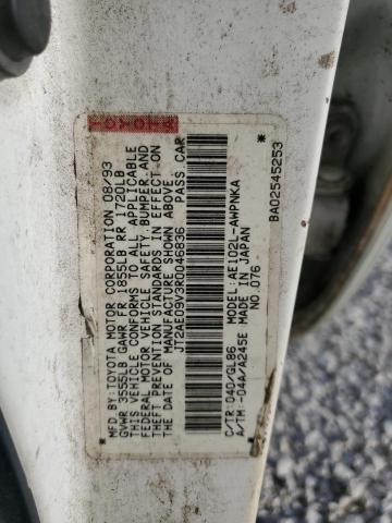 Photo 10 from auction – 1994 TOYOTA COROLLA BA with VIN JT2AE09V3R0046836