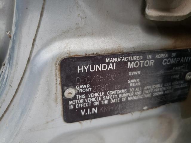 Photo 10 from auction – 2001 HYUNDAI SONATA GLS with VIN KMHWF35V01A409301