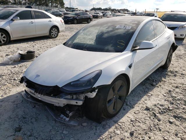 Photo 2 from auction – 2021 TESLA MODEL 3 with VIN 5YJ3E1EA8MF075784