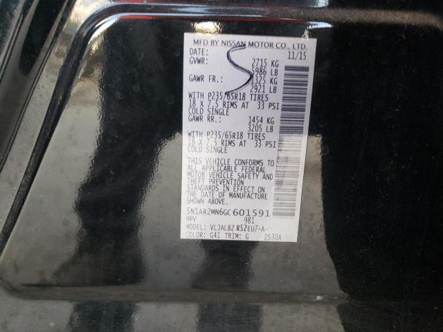 Photo 10 from auction – 2016 NISSAN PATHFINDER with VIN 5N1AR2MN6GC601591