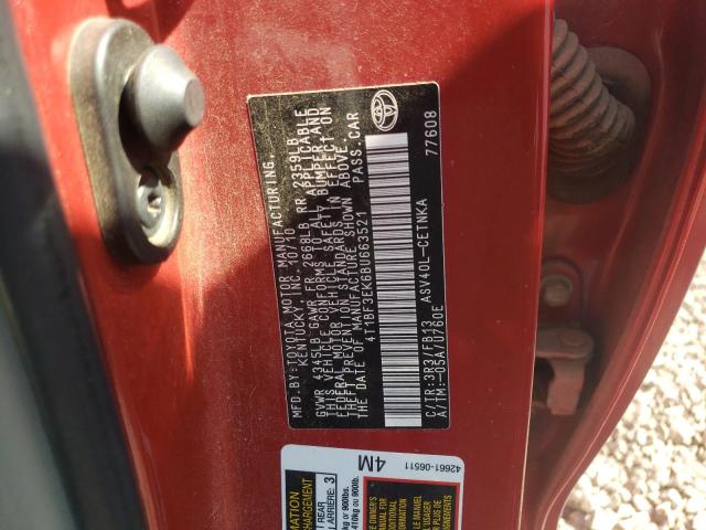 Photo 10 from auction – 2011 TOYOTA CAMRY BASE with VIN 4T1BF3EK6BU663521