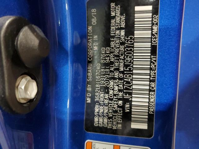 Photo 10 from auction – 2018 SUBARU BRZ 2.0 PR with VIN JF1ZCAB15J9603765