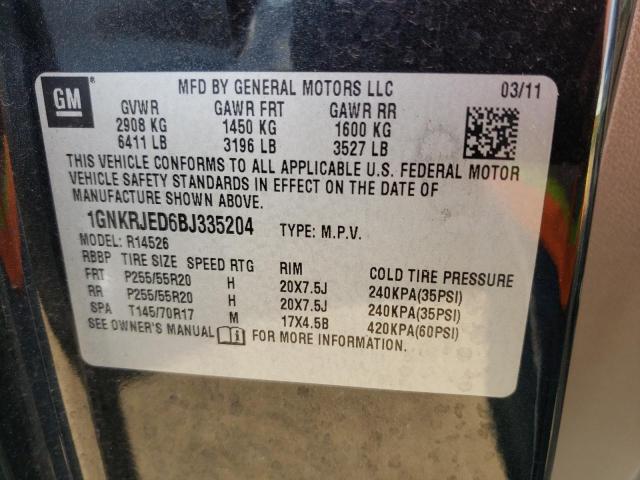 Photo 10 from auction – 2011 CHEVROLET TRAVERSE L with VIN 1GNKRJED6BJ335204