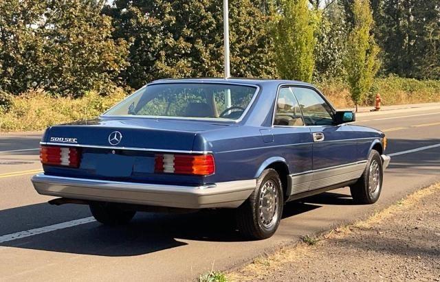 Photo 4 from auction – 1985 MERCEDES-BENZ 500 SEC with VIN WDBCA44DXFA131775