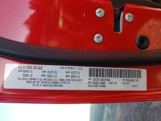 Photo 10 from auction – 2016 DODGE CHALLENGER with VIN 2C3CDZFJ0GH225664