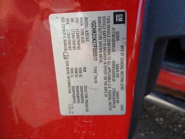 Photo 10 from auction – 2007 CHEVROLET SILVERADO with VIN 1GCHK23K27F565511