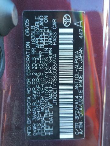 Photo 10 from auction – 2006 TOYOTA SCION TC with VIN JTKDE177860085974