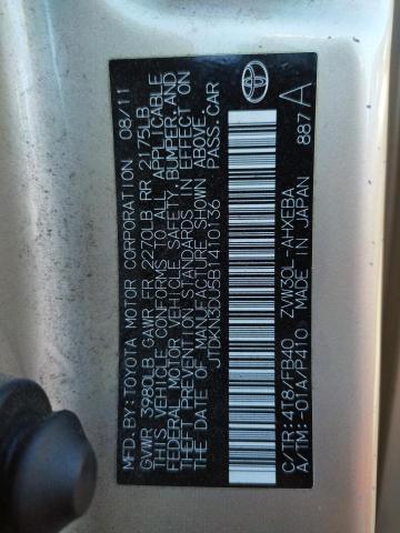Photo 10 from auction – 2011 TOYOTA PRIUS with VIN JTDKN3DU5B1410136