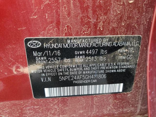 Photo 10 from auction – 2016 HYUNDAI SONATA SE with VIN 5NPE24AF5GH411806