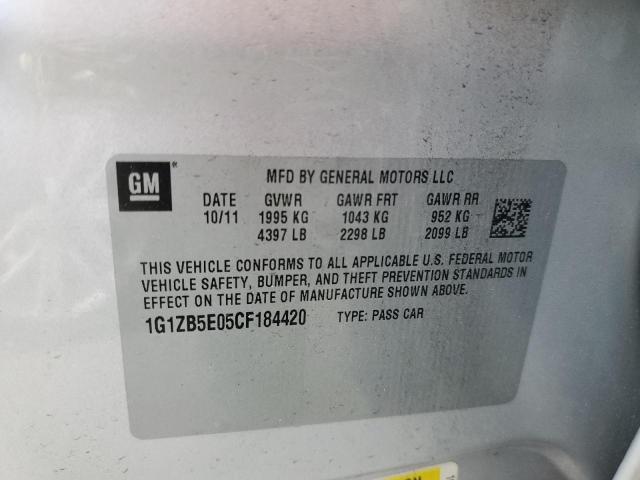 Photo 10 from auction – 2012 CHEVROLET MALIBU LS with VIN 1G1ZB5E05CF184420
