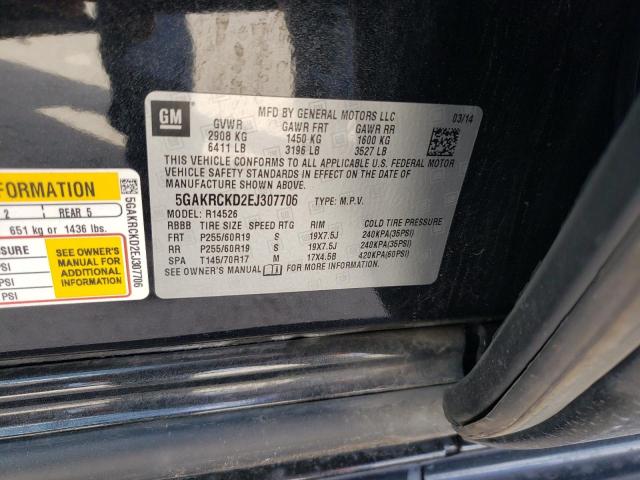 Photo 10 from auction – 2014 BUICK ENCLAVE with VIN 5GAKRCKD2EJ307706