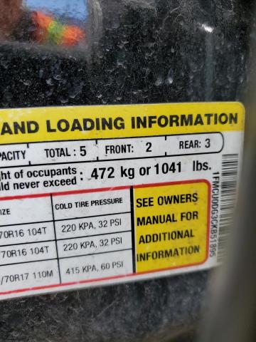 Photo 10 from auction – 2012 FORD ESCAPE XLT with VIN 1FMCU0DG3CKB51895