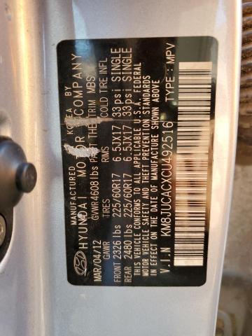 Photo 10 from auction – 2012 HYUNDAI TUCSON with VIN KM8JUCACXCU492516