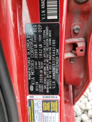 Photo 10 from auction – 2015 KIA RIO LX with VIN KNADM5A33F6442186