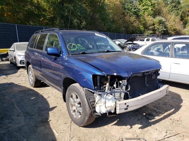 TOYOTA HIGHLANDER 2004 with VIN JTEEP21A140064585 - Photo from auction