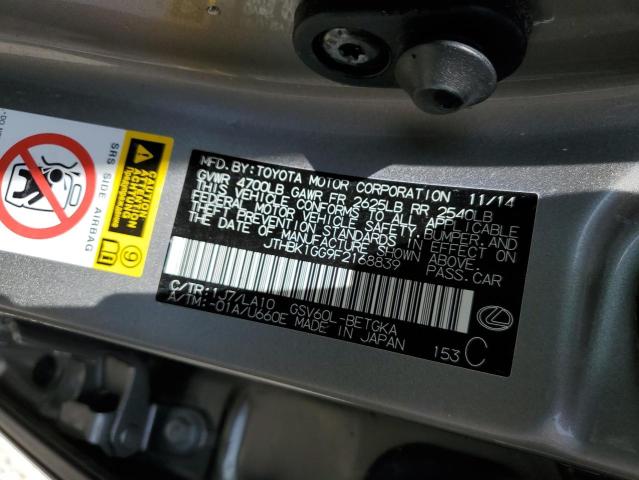 Photo 10 from auction – 2015 LEXUS ES 350 with VIN JTHBK1GG9F2168839