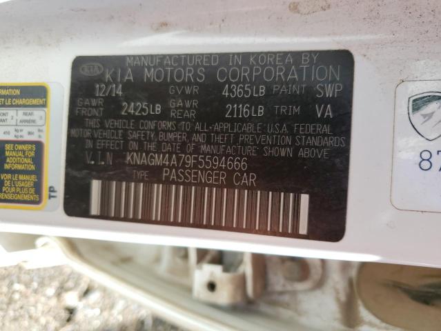 Photo 10 from auction – 2015 KIA OPTIMA LX with VIN KNAGM4A79F5594666