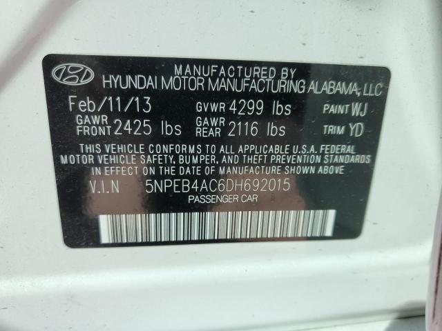 Photo 10 from auction – 2013 HYUNDAI SONATA GLS with VIN 5NPEB4AC6DH692015