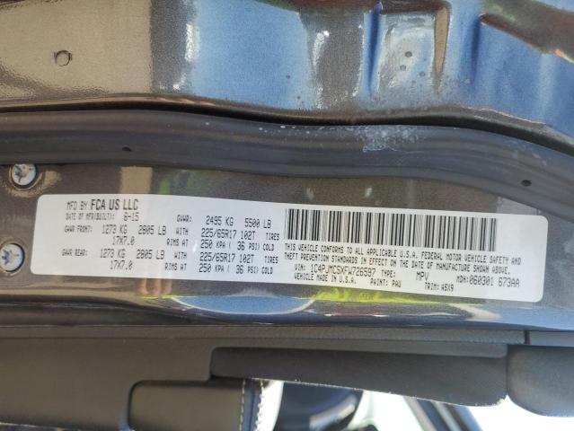 Photo 10 from auction – 2015 JEEP CHEROKEE L with VIN 1C4PJMCSXFW726597