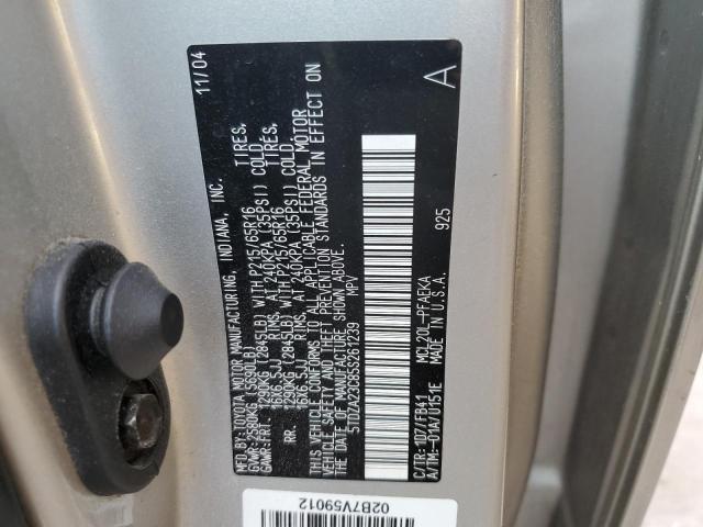 Photo 10 from auction – 2005 TOYOTA SIENNA CE with VIN 5TDZA23C85S261239