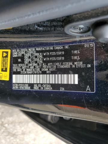 Photo 10 from auction – 2015 LEXUS RX 350 with VIN 2T2ZK1BA6FC181578