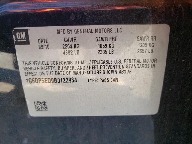 Photo 10 from auction – 2011 CADILLAC CTS PREMIU with VIN 1G6DP5ED9B0122934