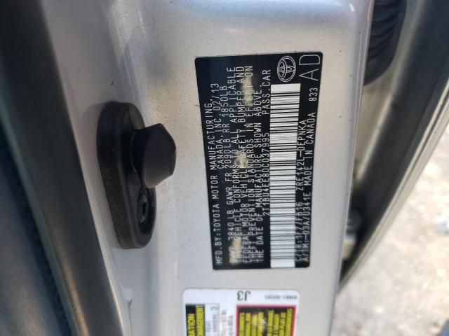 Photo 10 from auction – 2013 TOYOTA COROLLA ba with VIN 2T1BU4EE8DC037995