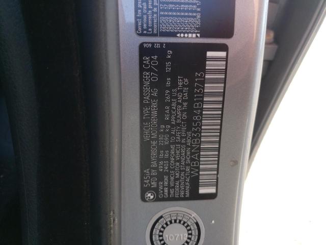 Zdjęcie 10 z aukcji – 2004 BMW 545 I z VIN WBANB33584B113713