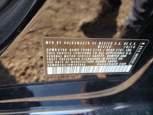 Photo 10 from auction – 2017 VOLKSWAGEN JETTA SE with VIN 3VWDB7AJ1HM262000