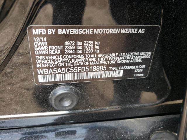Photo 10 from auction – 2015 BMW 528 I with VIN WBA5A5C55FD518885