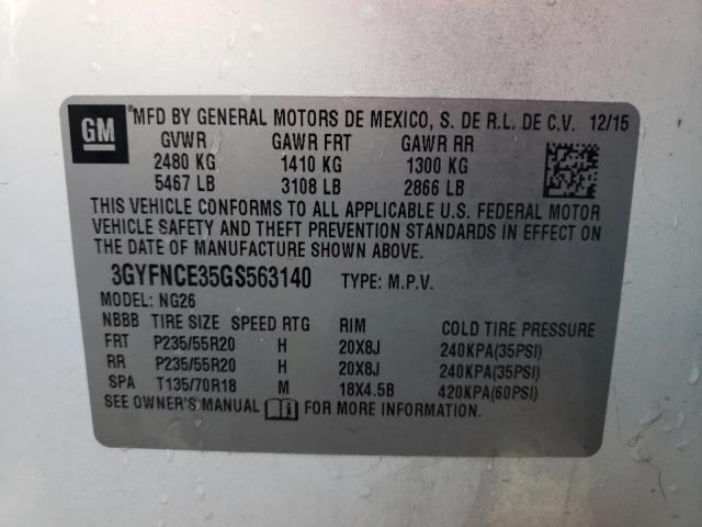 Photo 10 from auction – 2016 CADILLAC SRX PERFOR with VIN 3GYFNCE35GS563140