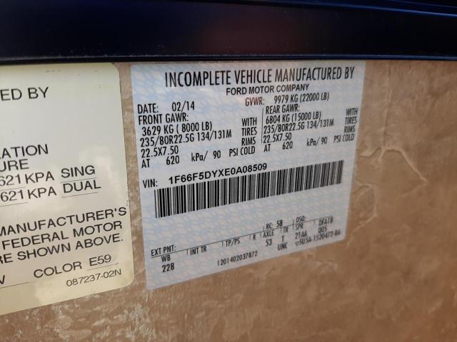 Photo 10 from auction – 2014 FORD F53 with VIN 1F66F5DYXE0A08509