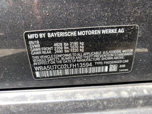 Photo 10 from auction – 2020 BMW M340I with VIN WBA5U7C02LFH13594