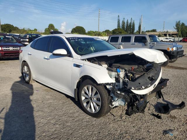 KIA OPTIMA EX 2017 with VIN 5XXGU4L30HG129396 - Photo from auction
